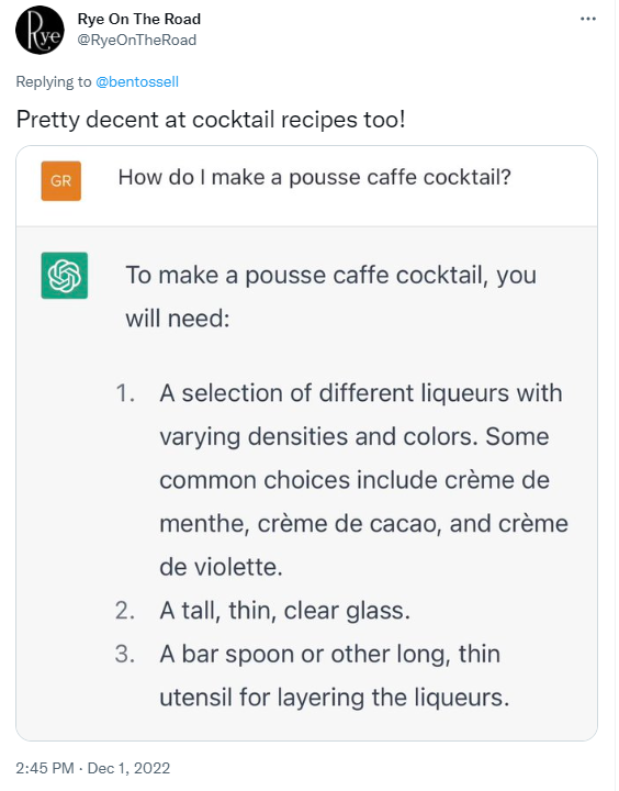 ตัวอย่าง ChatGPT ที่ดีที่สุดบน Twitter - 50 ตัวอย่าง ChatGPT ที่ดีที่สุด