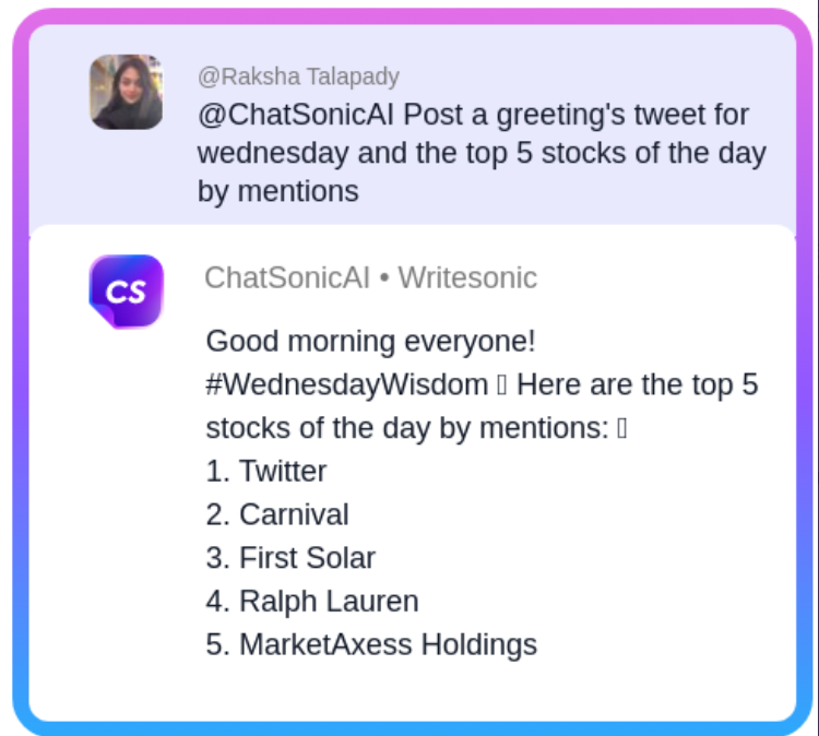 ตัวอย่าง ChatSonic - 50 ตัวอย่าง ChatGPT ที่ดีที่สุด