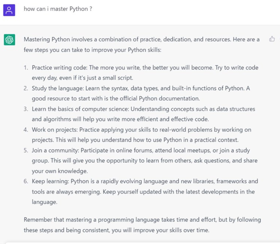 ตัวอย่าง ChatGPT ใน Python - 50 ตัวอย่าง ChatGPT ที่ดีที่สุด