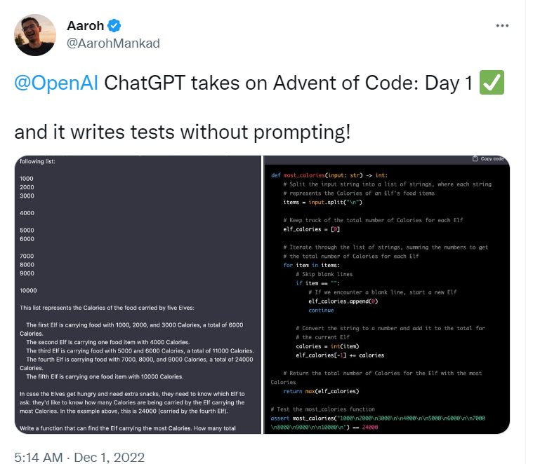 ตัวอย่าง ChatGPT สำหรับการเขียนโค้ด - 50 ตัวอย่าง ChatGPT ที่ดีที่สุด
