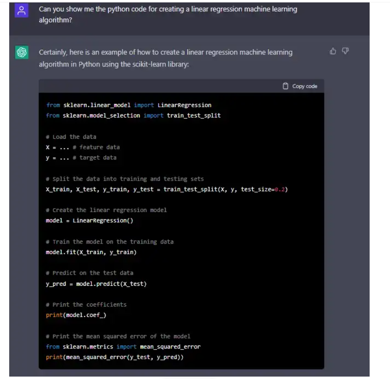 ตัวอย่าง ChatGPT ใน Python - 50 ตัวอย่าง ChatGPT ที่ดีที่สุด