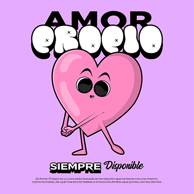 صانع تصميم تي شيرت يتميز بموضوع الحب الذاتي لعيد الحب