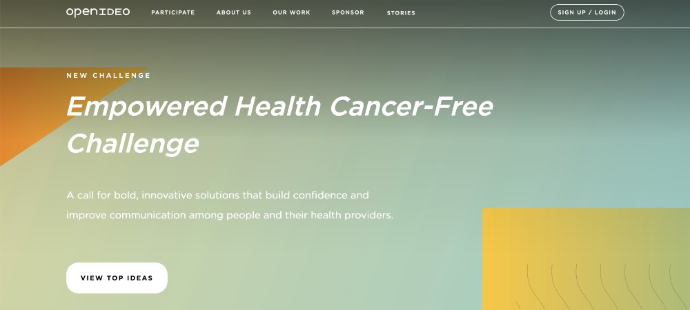 Plateforme de crowdsourcing Openideo