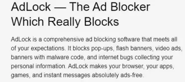 Instal aplikasi android AdLock untuk menghapus berita taboola dari ponsel android