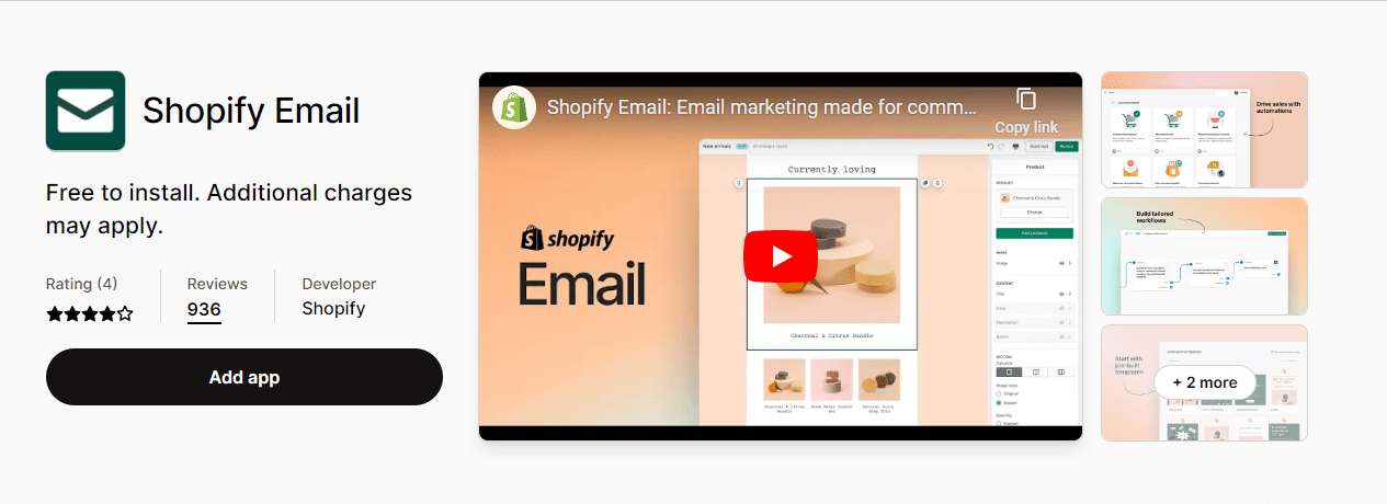 E-mail di Shopify
