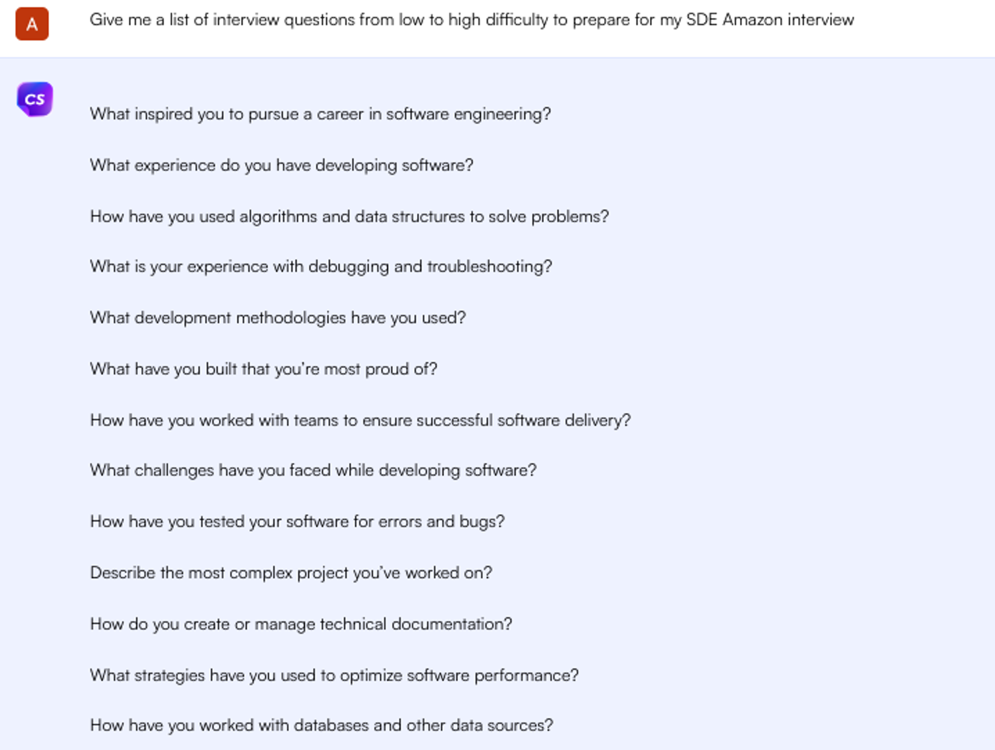 ChatGPT พร้อมท์สำหรับคำถามสัมภาษณ์ - ค้นหางาน