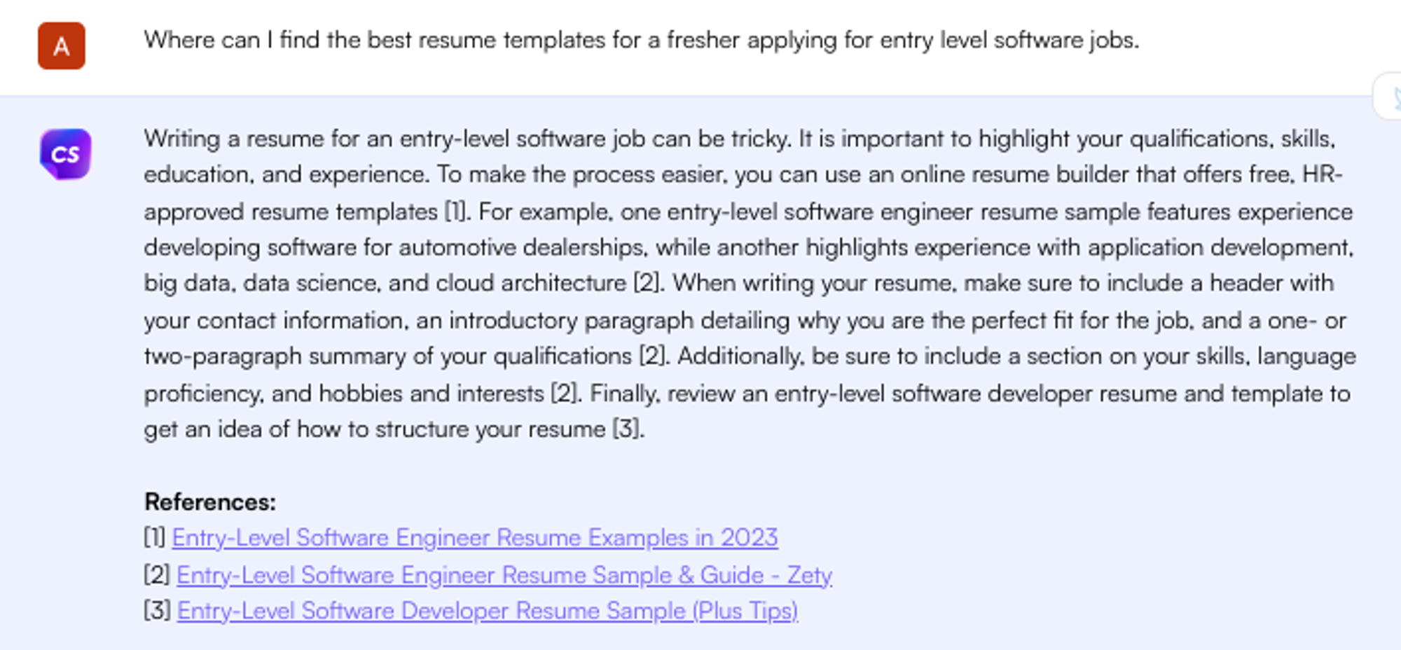 ChatGPT พรอมต์สำหรับเทมเพลตเรซูเม่ตามงาน - ค้นหางาน