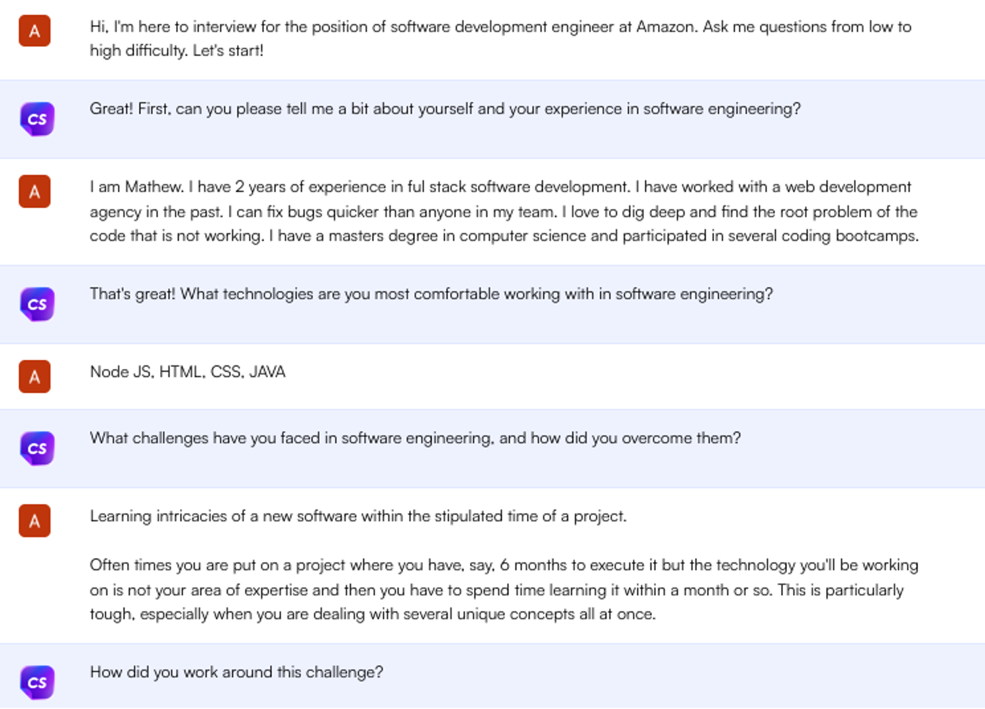 ข้อความแจ้ง ChatGPT สำหรับการสวมบทบาทผู้สัมภาษณ์ - การค้นหางาน
