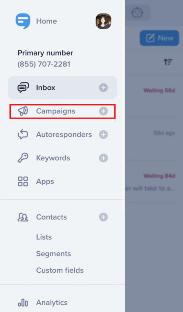在 SimpleTexting 的移动应用程序上安排活动