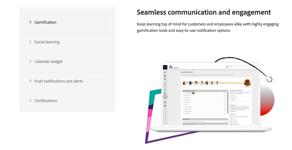 アドビ学習管理機能