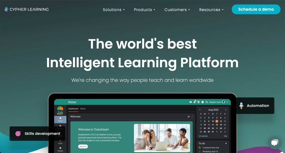サイファーラーニングのウェブサイト