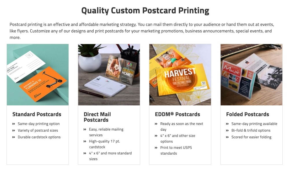 Projetos de cartão postal NextDayFlyers