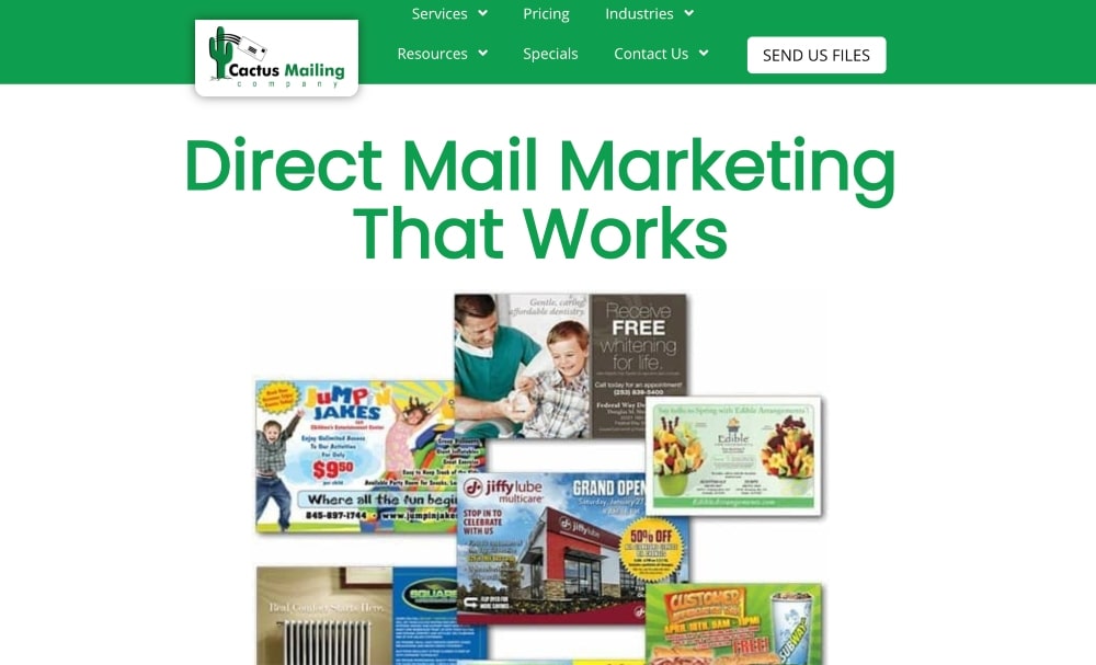 Site da Cactus Mailing