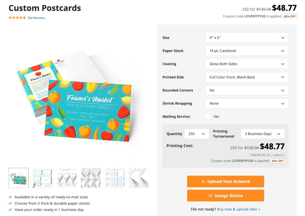 Postais personalizados 48HourPrint