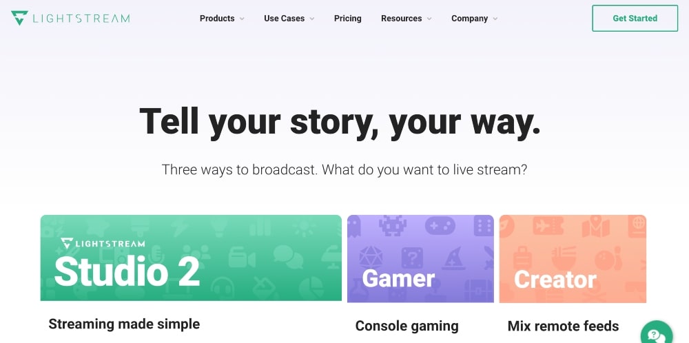 موقع ويب Lightstream Studio