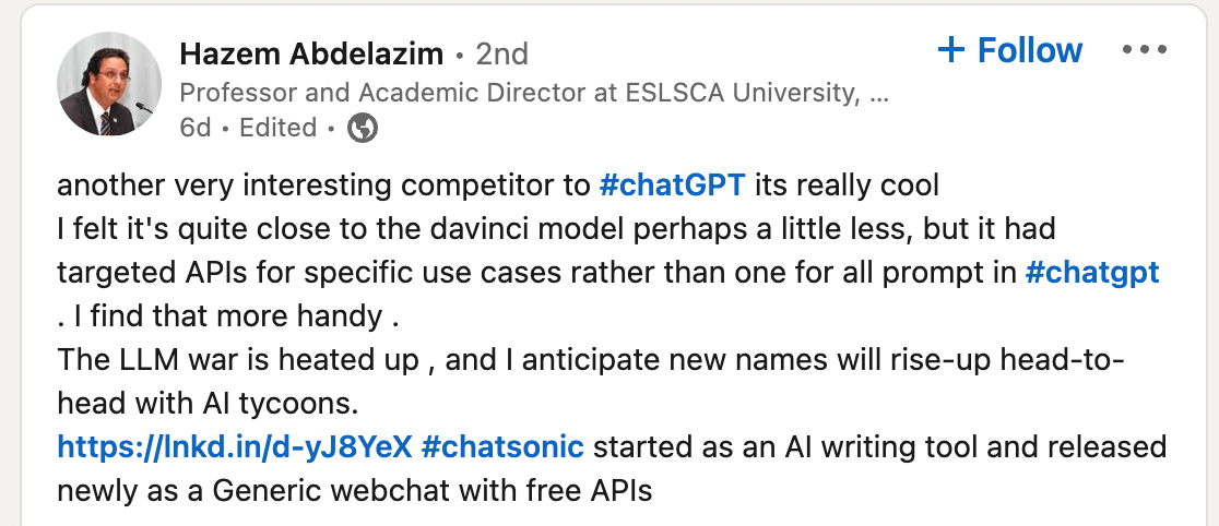 Caso de uso da API ChatGPT