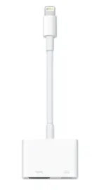 Apple 認定の AV アダプターを使用して、Wi-Fi なしで iPhone をテレビにミラーリングする