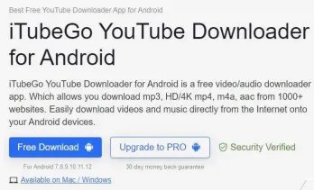 Gunakan aplikasi iTubeGo untuk mengonversi youtube ke mp3