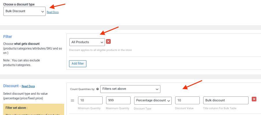 scenariul1 - Reducere bazată pe intervale de cantitate