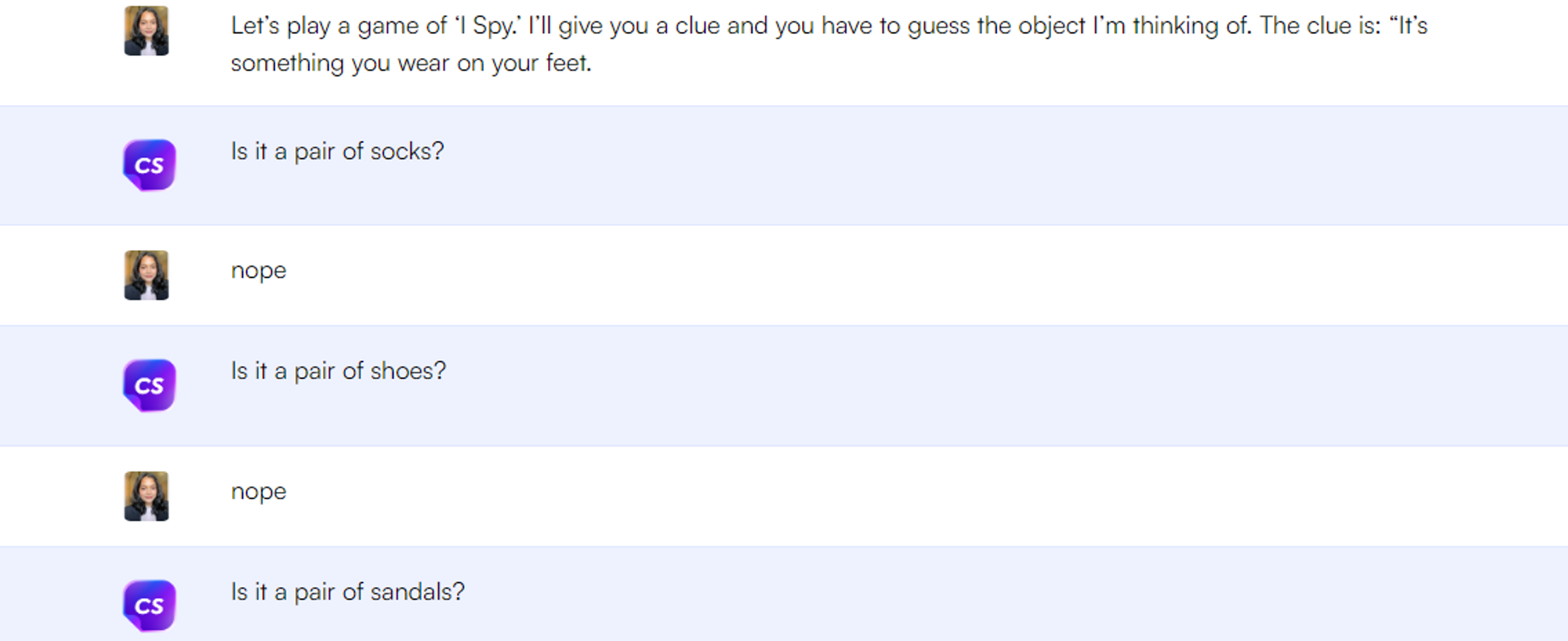 Mainkan game - Permintaan ChatGPT