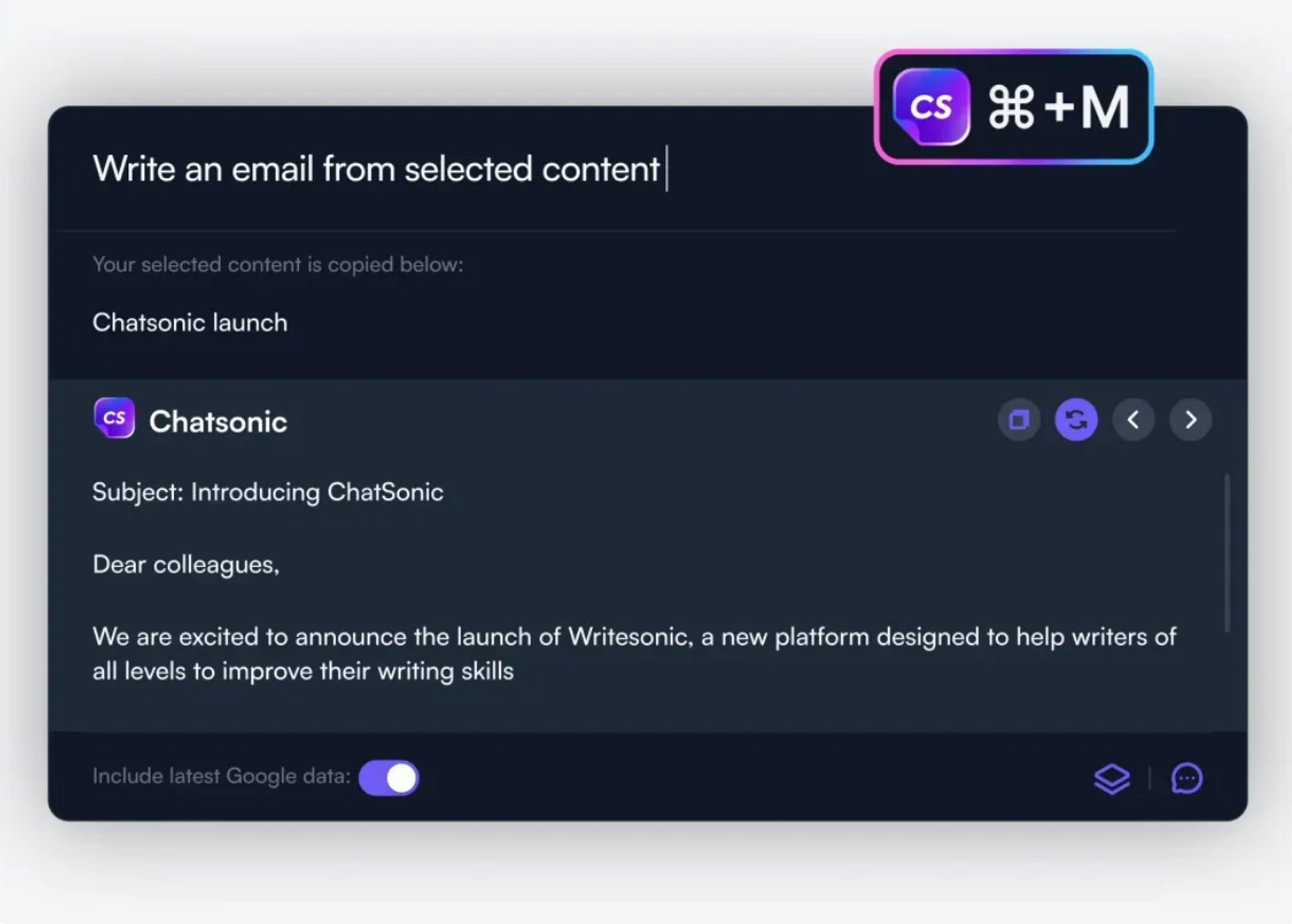 ChatSonic chrome 扩展 - ChatGPT Plus 与 ChatSonic