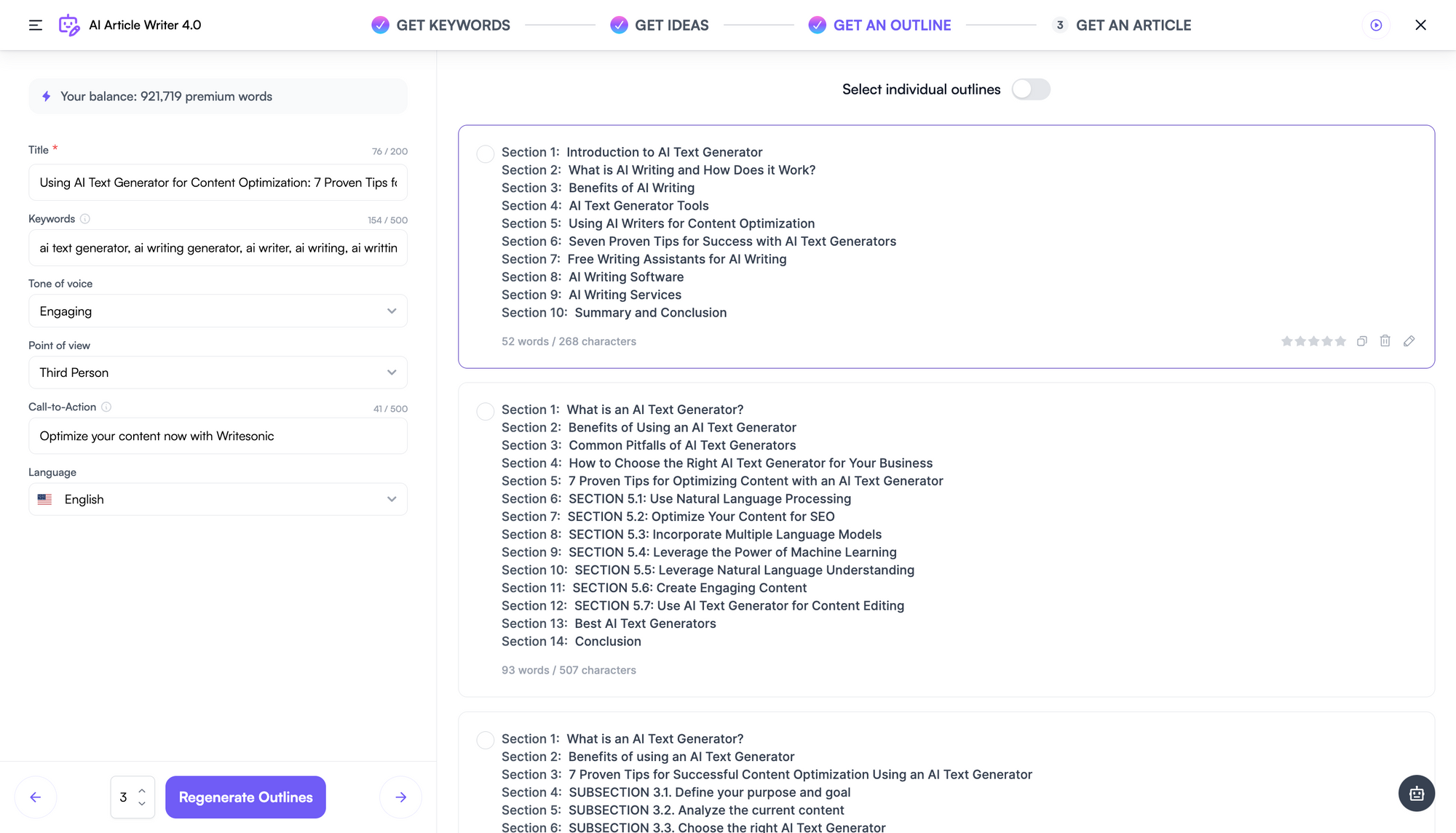 Writesonic Article Writer 4.0 - scrieți un blog cu ChatGPT