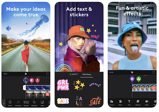 exemplu video de format scurt videoleap