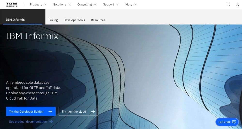 เว็บไซต์ IBM Informix