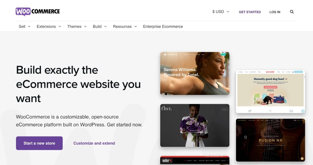sitio web WooCommerce