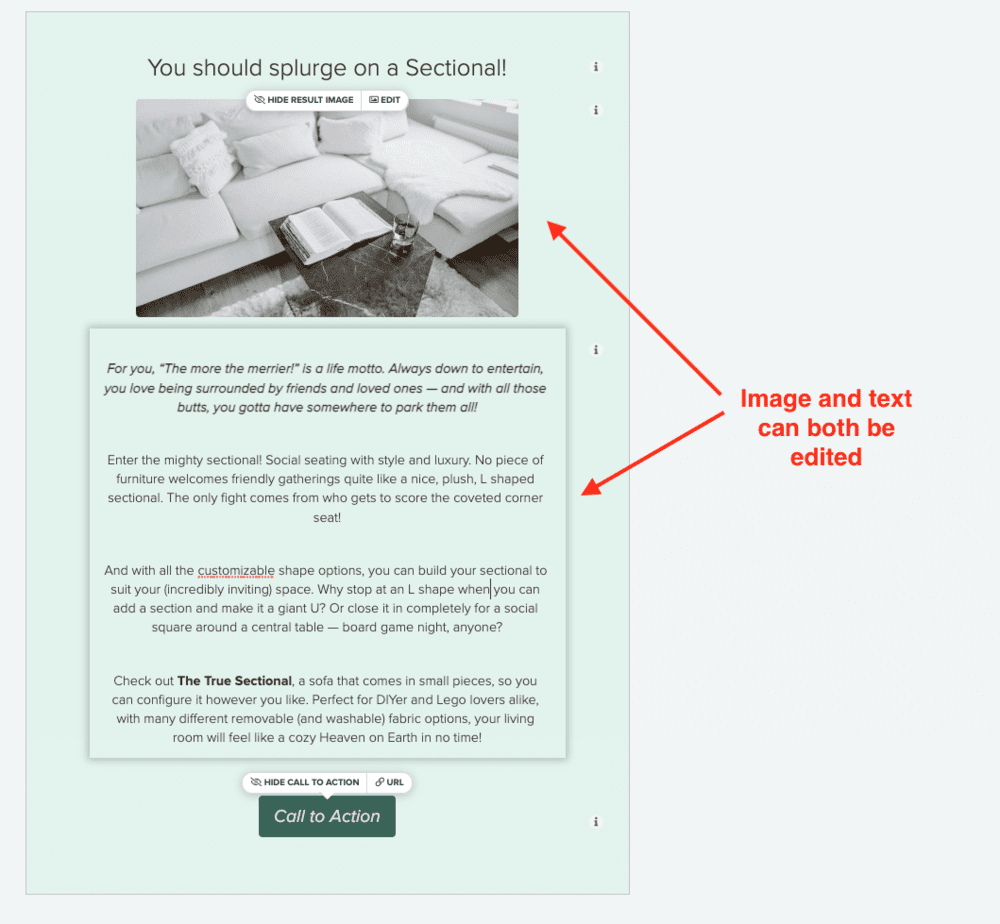 جديد - كيفية عمل اختبار توصية منتج - 11 customizing the results page of the quiz