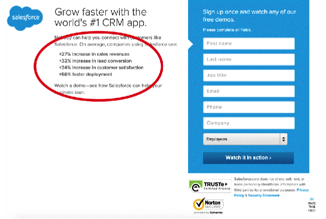 Salesforce Landing Page Salesforce Landing Page