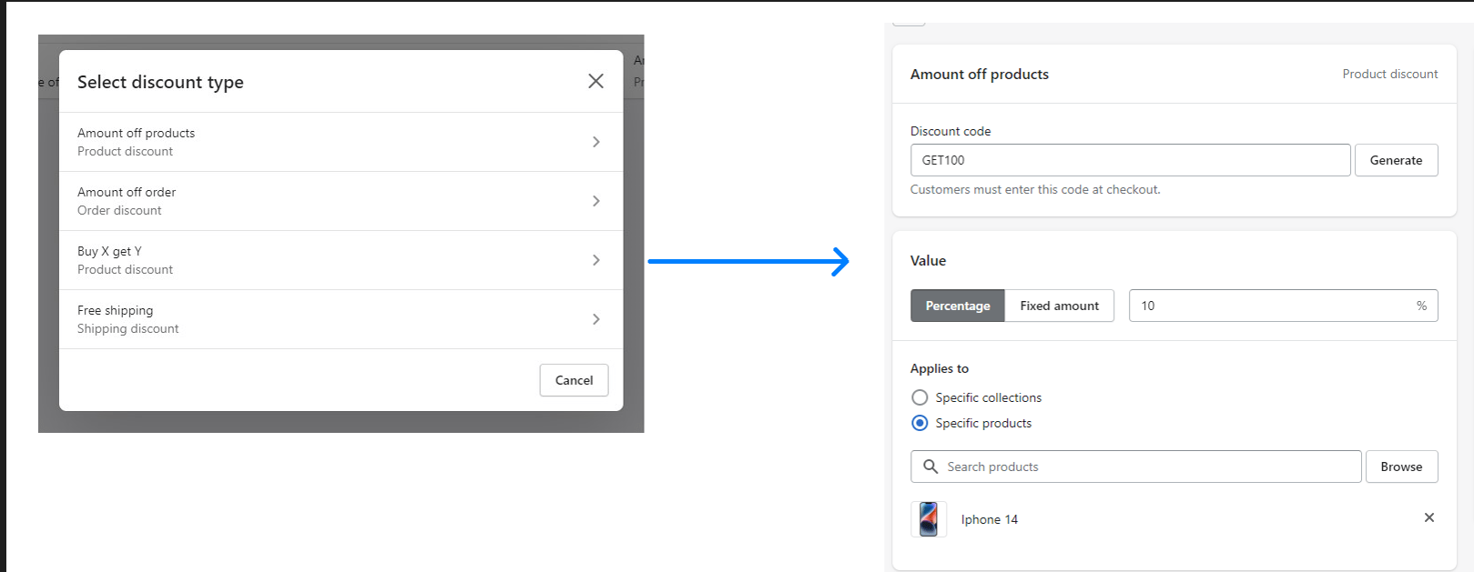 รหัสส่วนลดหลายรายการ Shopify