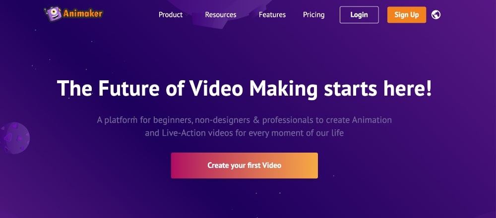 Сайт анимакера