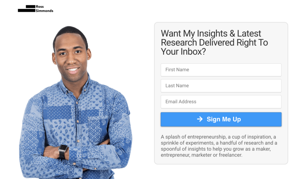 ロス シモンズのマーケティング メール