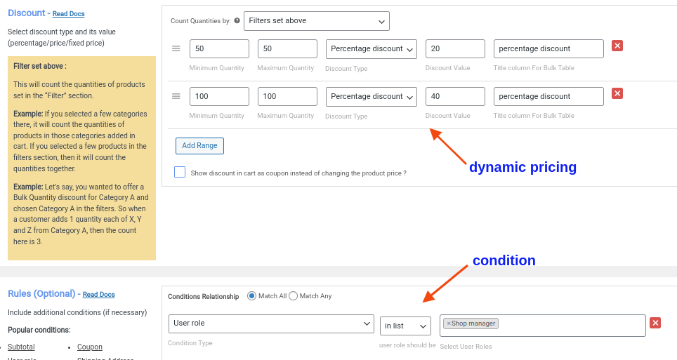 prețuri specifice clientului pentru anumite produse