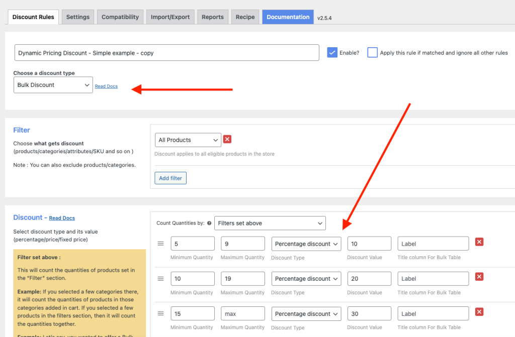 exemplu de reducere dinamică de preț