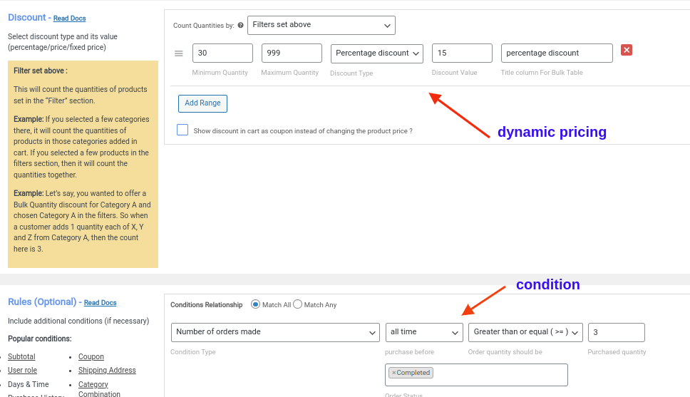 reducere dinamică de preț bazată pe istoricul achizițiilor