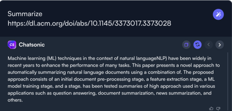 Zusammenfassung von Forschungsarbeiten – Anwendungsfälle für die Chrome-Erweiterung von ChatSonic