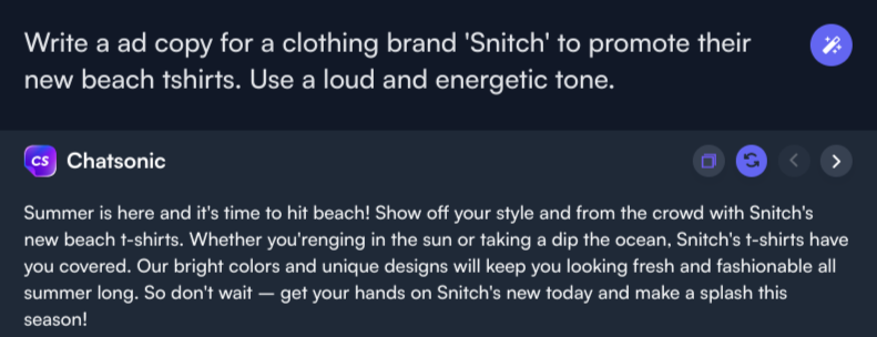 Anzeigentext – Anwendungsfälle für die Chrome-Erweiterung von ChatSonic