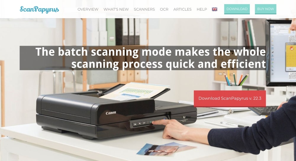 ScanPapyrus の Web サイト