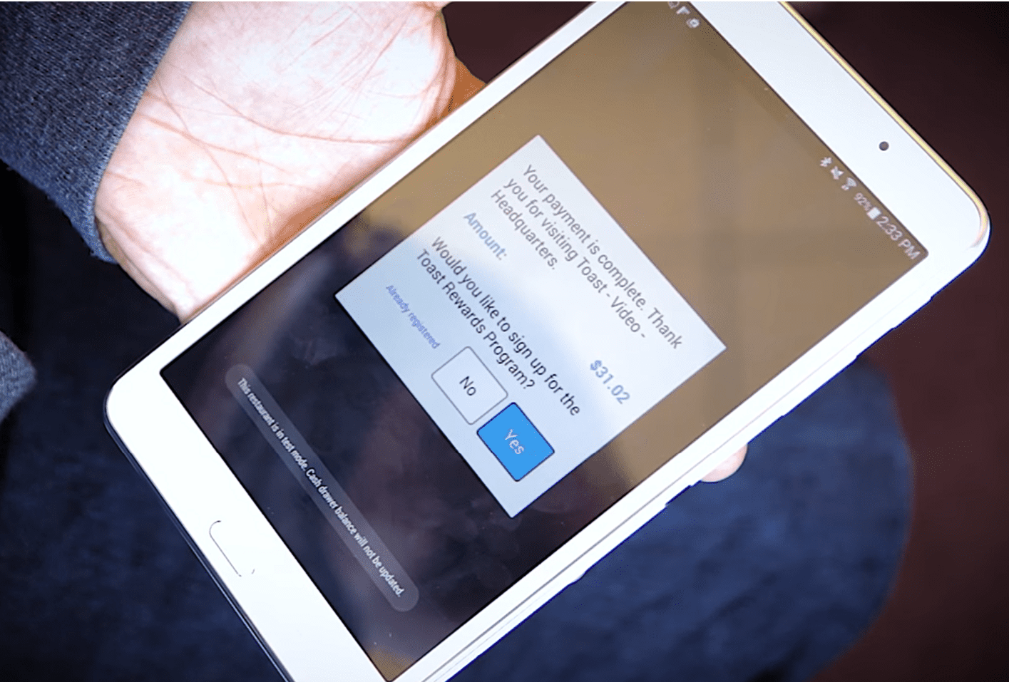Programma fedeltà POS del ristorante Toast