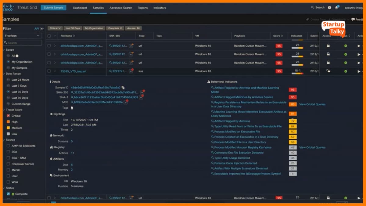 Cisco Security Malware Analytics – Cyber ​​Threat Intelligence Tool