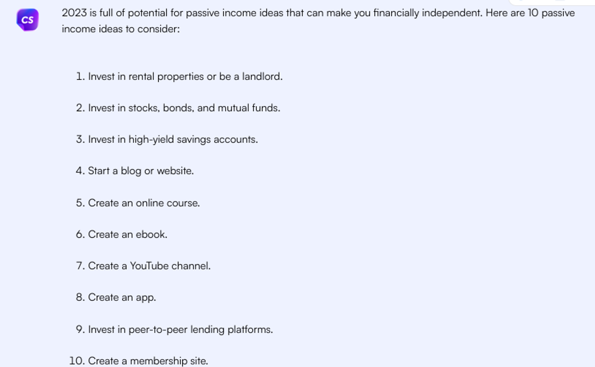 ideas de ingresos pasivos - casos de uso de chatgpt