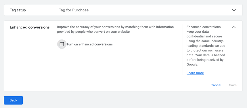 Włącz konwersje rozszerzone