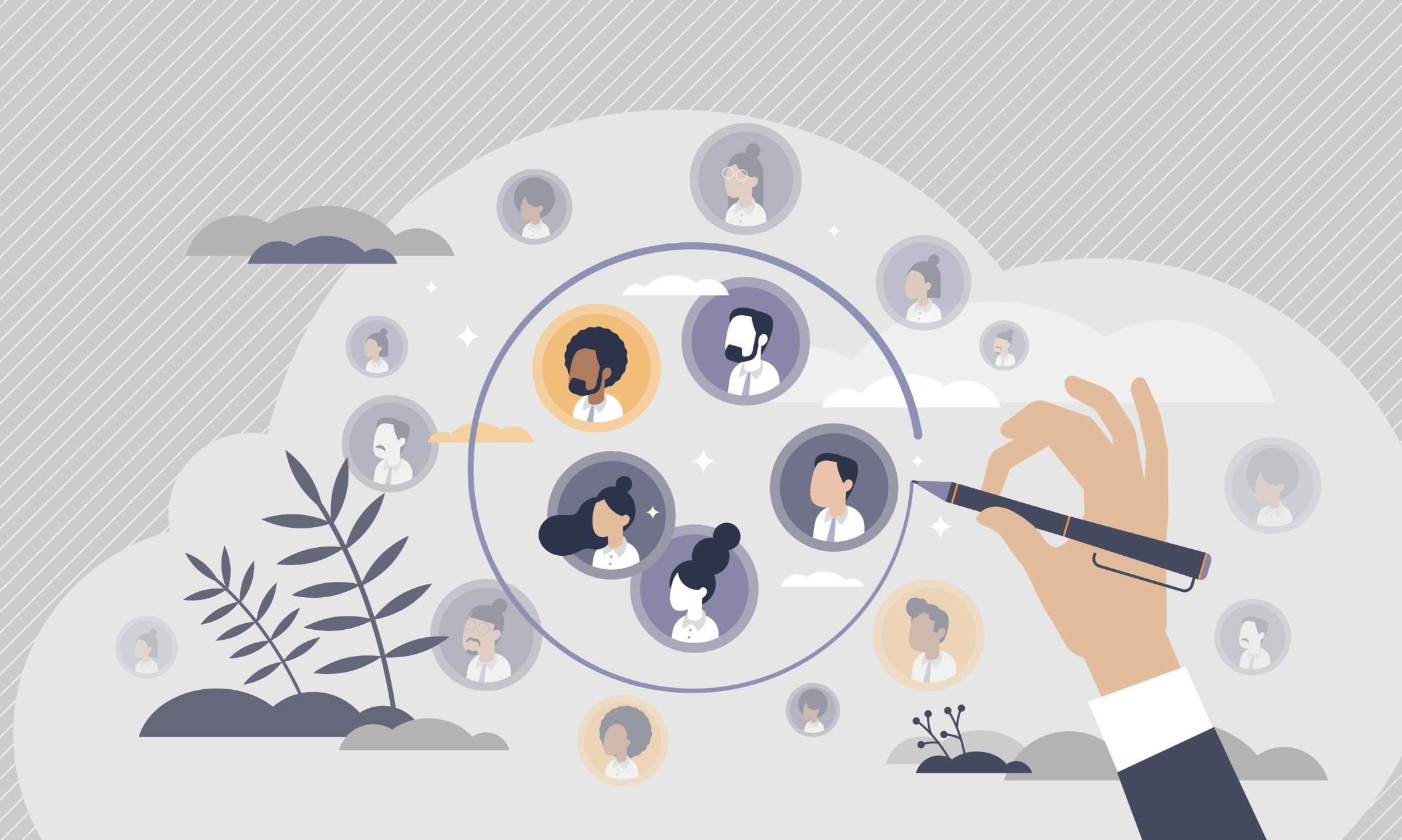 الجمهور المستهدف العملاء