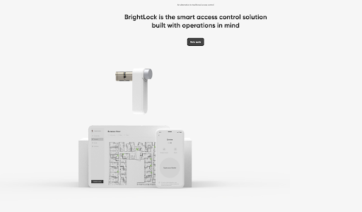 BrighLock de la página de inicio de la aplicación de havr.io