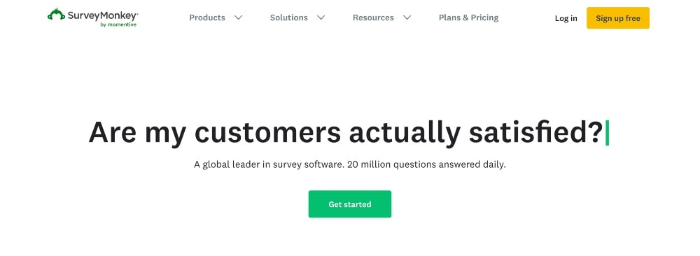 Веб-сайт SurveyMonkey