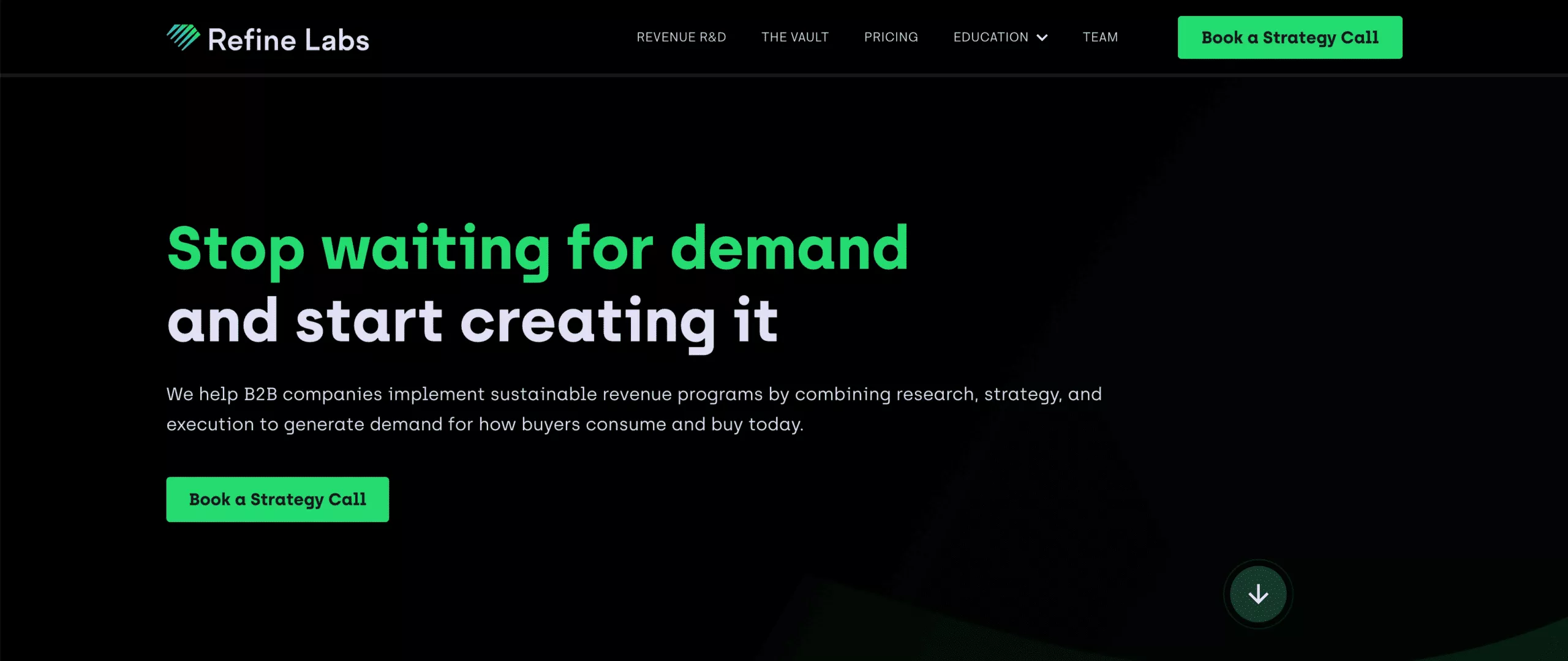 Perfeziona la home page dei laboratori