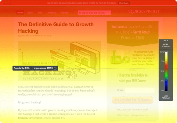 Przewiń mapę Crazy Egg