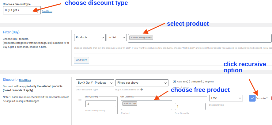 cumpărați 2 obțineți 1 reducere gratuită pentru un produs diferit